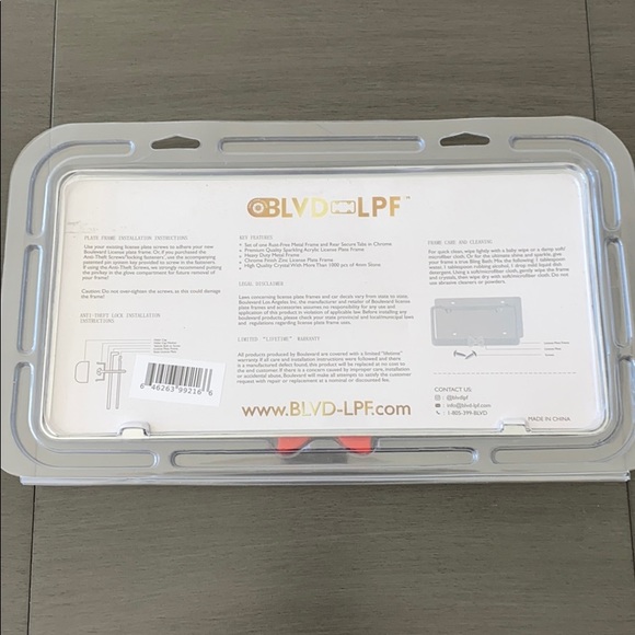 License Plate Frame Bow Rhinestone Bling - Picture 6 of 7